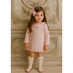 Granlei Soft Pink Knitted Long Sleeved Dress