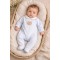 Deolinda BLUE TEDDY VELOUR BABYGROW