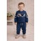 Deolinda Boys Blue Tracksuit With Check Detailing