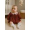 Babidu red tartan dress with briefs