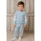 Blue And White Jumper And Trouser Set