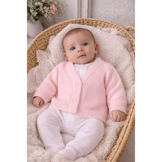 Dandelion Pink Knitted Cardigan