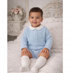 Babidu Boys Knitted 3 Piece  Blue