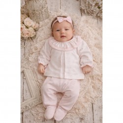 Babidu Girls Printed Top and Footed Leggings Set