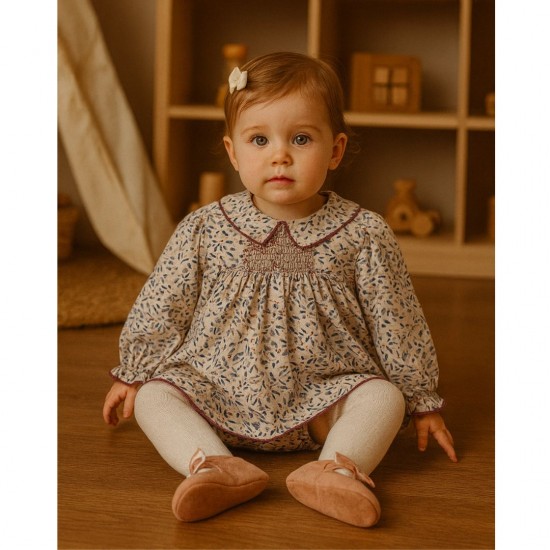 Babidu Mistletoe  print dress and brief set