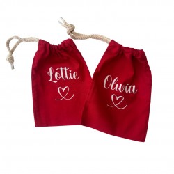 Red Persoanlised Valentine pouch