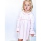 Mintini Older Girls Pink Long Sleeved Dress with Bow