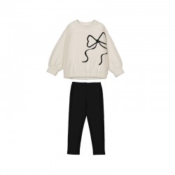 Mayoral Cream Bow Jumper and Leggings Set Mayoral Cream Bow Jumper and Leggings Set