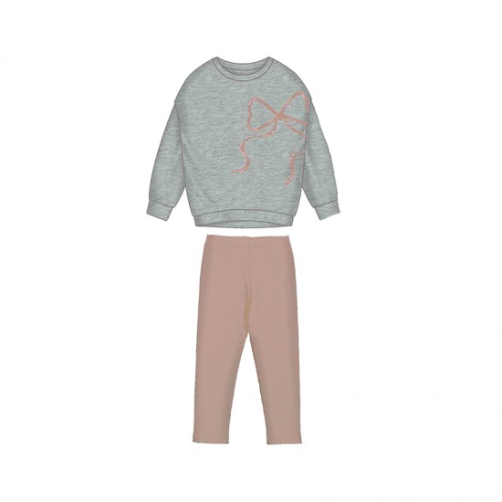 Mayoral Grey Bow Jumper and Leggings Set