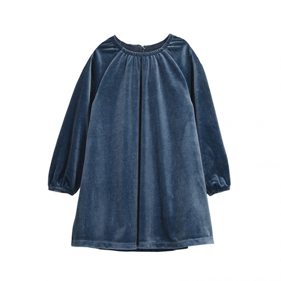 Mayoral Blue Sparkly Smock Dress