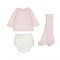 Mayoral Pink Knitted Jam Pant Set With TIghts Mayoral Pink Knitted Jam Pant Set With TIghts