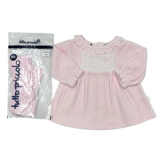 Tutto Piccolo Pink Velour Dress With TIghts Tutto Piccolo Pink Velour Dress With TIghts