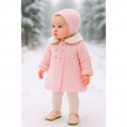 AW PEX PINK COAT AND BONNET