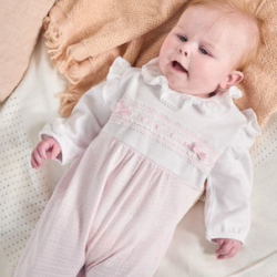 Ruffles & Lace dobbie sleepsuit Ruffles & Lace dobbie sleepsuit