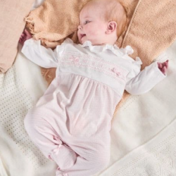 Ruffles & Lace dobbie sleepsuit Ruffles & Lace dobbie sleepsuit