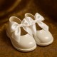 Babypods White Bow Hard Sole Shoes