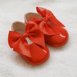 Babypods Red Bow Soft Sole Shoes