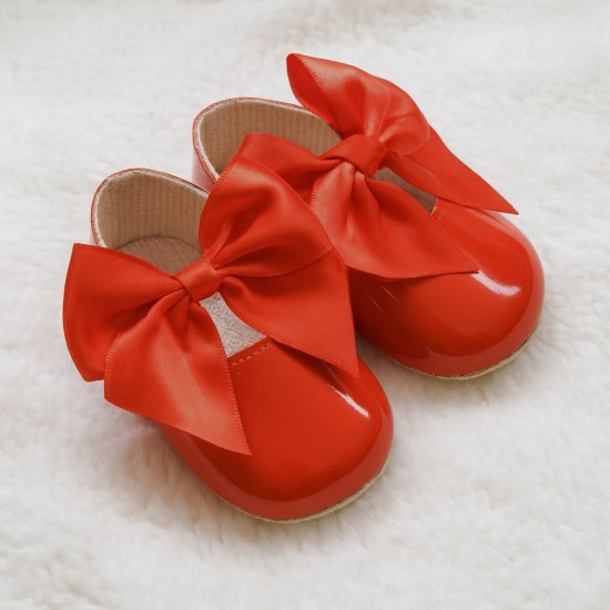 Babypods Red Bow Soft Sole Shoes