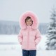 BABY PINK PUFFER COAT WITH HOOD BABY PINK PUFFER COAT WITH HOOD