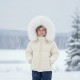 CHAMPAGNE PUFFER COAT WITH HOOD CHAMPAGNE PUFFER COAT WITH HOOD