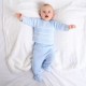 Boy Blue and white knitted 2 piece legging set Boy Blue and white knitted 2 piece legging set