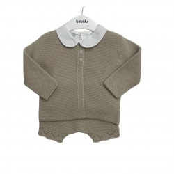 BABIDU BOYS KNITTED 3 PIECE BEIGE BABIDU BOYS KNITTED 3 PIECE BEIGE