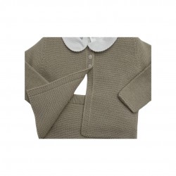 BABIDU BOYS KNITTED 3 PIECE BEIGE BABIDU BOYS KNITTED 3 PIECE BEIGE