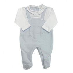 DEOLINDA BLUE AND WHITE DUNGAREE SET DEOLINDA BLUE AND WHITE DUNGAREE SET