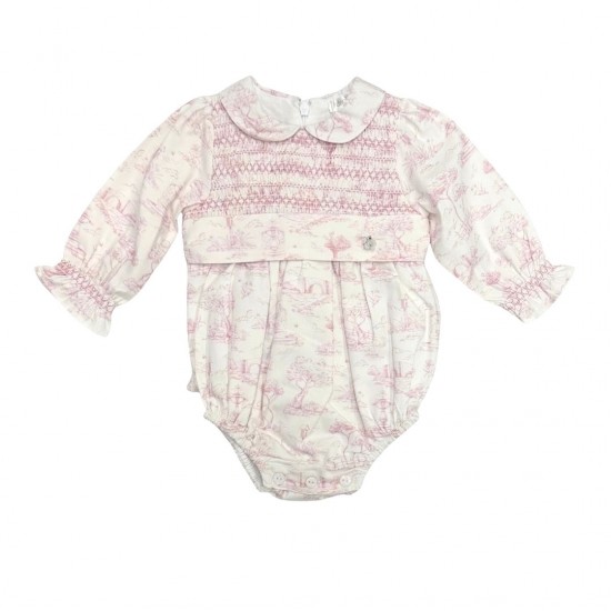 Deolinda White And Pink Romper
