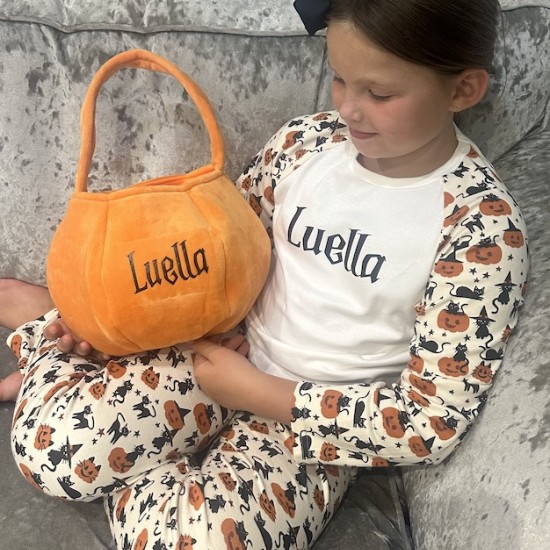 Personalised Halloween Pjs. Personalised Halloween Pjs.