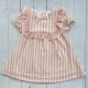 Babidu dusky pink candy stripe older dress