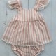 BABIDU DUSKY PINK CANDY STRIPE younger style DRESS