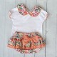 CALA Girl TWO PIECE ORANGE Jam pant set