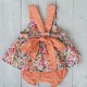 Cala Girl Two piece orange floral dress with knickers Cala Girl Two piece orange floral dress with knickers