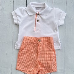CALA Boy TWO PIECE ORANGE SHORT SET