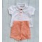 CALA Boy TWO PIECE ORANGE SHORT SET
