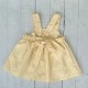 CALAMARO YELLOW STRIPED SHORT DRESS