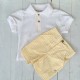 Calamaro yellow striped short set
