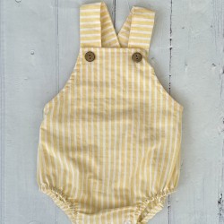 CALAMARO Boy YELLOW STRIPED romper