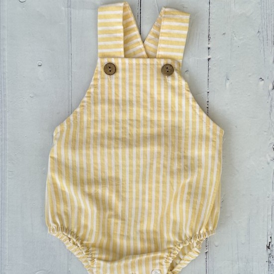 CALAMARO YELLOW STRIPED romper