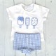 Calamaro blue and blue ice lolly  set.