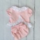 Calamaro pink waffle bow set