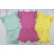 Girl Frill short set - pink, yellow and mint Girl Frill short set - pink, yellow and mint