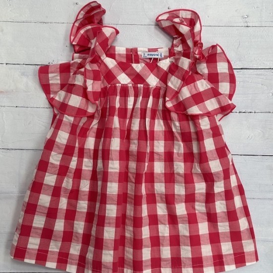 Mayoral red gingham dress Mayoral red gingham dress
