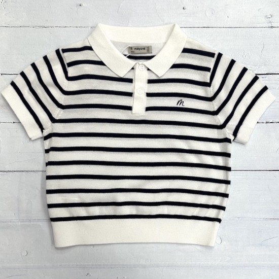 Mayoral Navy and white short sleeved t-shirt Mayoral Navy and white short sleeved t-shirt