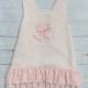 LOR MIRAL PINK AND BLUE GINGHAM DETAILED DRESS. LOR MIRAL PINK AND BLUE GINGHAM DETAILED DRESS.
