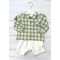 Deolinda green gingham boys set Deolinda green gingham boys set