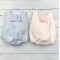Lor Miral pink and blue gingham detailed romper. Lor Miral pink and blue gingham detailed romper.