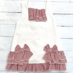 LOR MIRA Red and white dress LOR MIRA Red and white dress