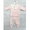 PINK TWO PIECE WITH PINK BIB DESIGN SET